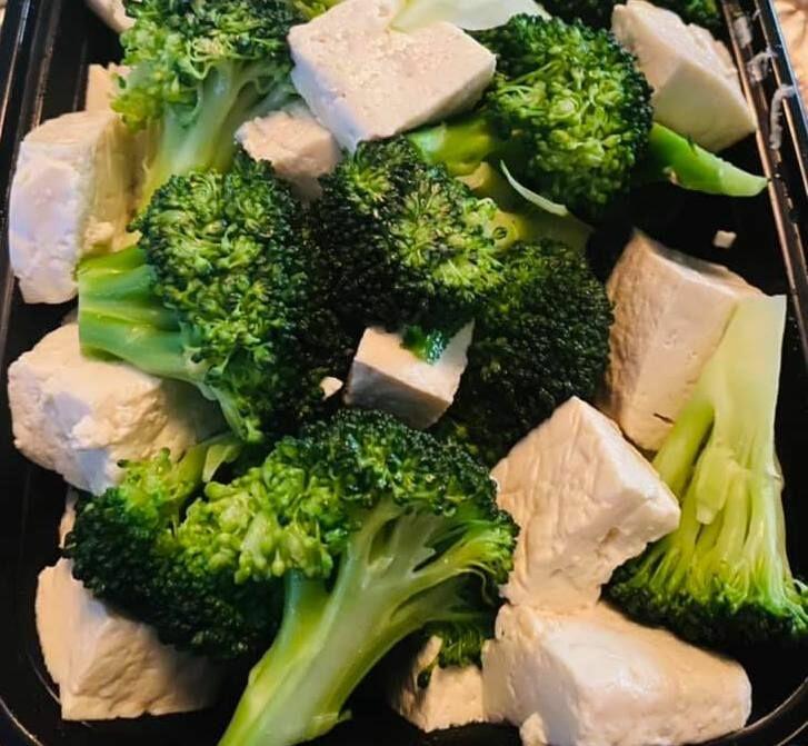 Steamed Tofu Broccoli