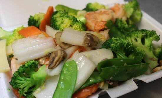 Steamed Shrimp Mix Vegetable
