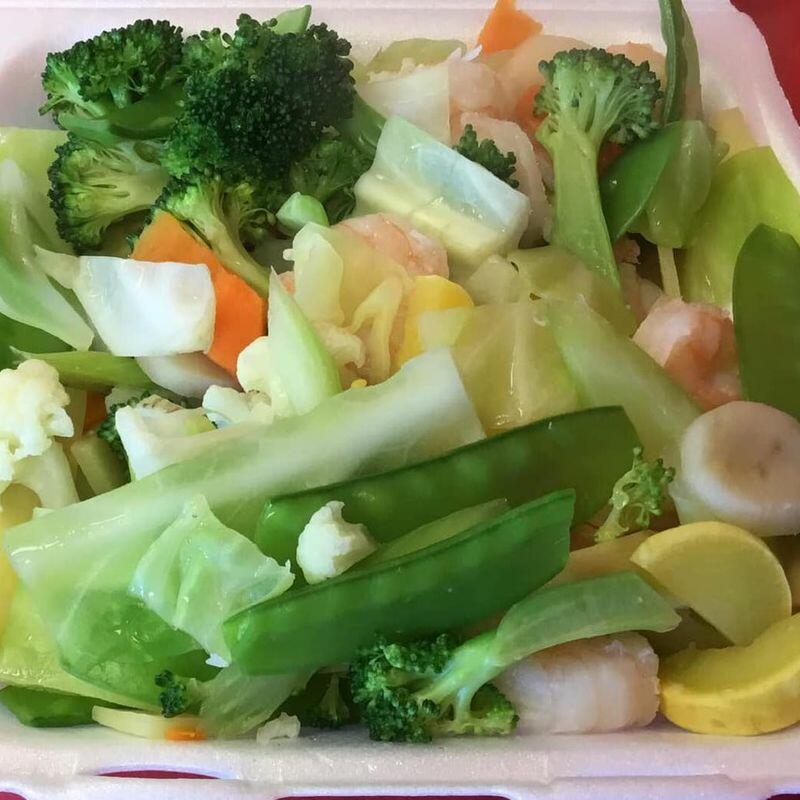 Steamed Scallops Mix Vegetable